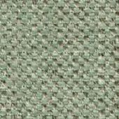 Pale green fabric swatch with a dense, square-motif weave and speckled beige accents; label reads “swan > fabric (h) > h 453 27”.